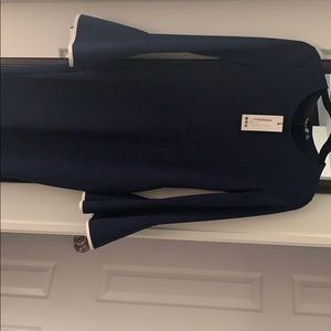 Boohoo Navy blue dress